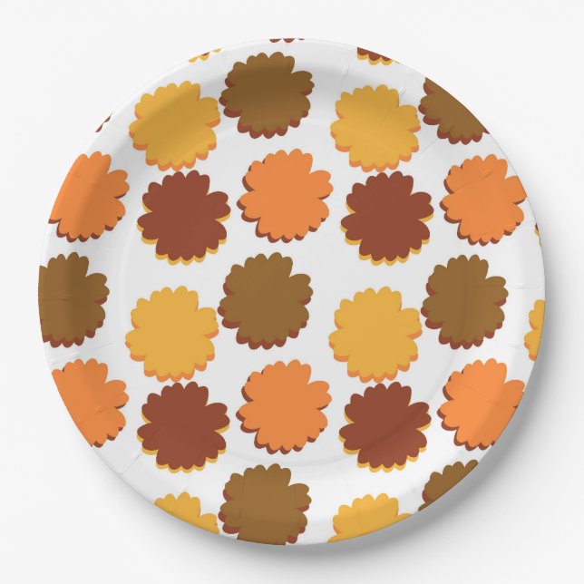 Groovy Boho Sweet Daisy Paper Plate (Front)