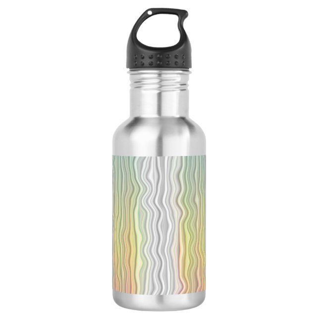 Groovy Boho Trippy Abstract Demifluid Pride Flag 710 Ml Water Bottle (Front)
