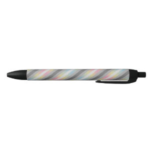 Groovy Boho Trippy Abstract Demifluid Pride Flag Black Ink Pen