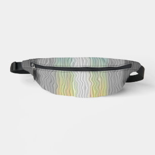 Groovy Boho Trippy Abstract Demifluid Pride Flag Bum Bags