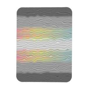 Groovy Boho Trippy Abstract Demifluid Pride Flag Magnet