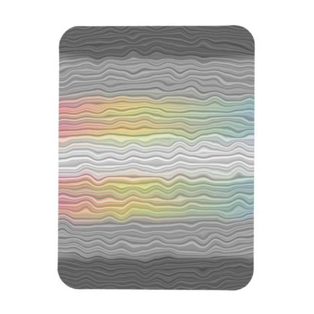 Groovy Boho Trippy Abstract Demifluid Pride Flag Magnet (Vertical)