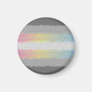 Groovy Boho Trippy Abstract Demifluid Pride Flag Magnet