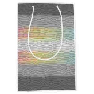 Groovy Boho Trippy Abstract Demifluid Pride Flag Medium Gift Bag