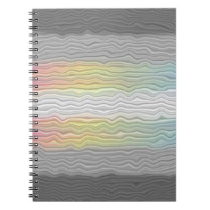 Groovy Boho Trippy Abstract Demifluid Pride Flag Notebook