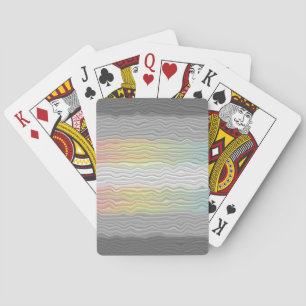Groovy Boho Trippy Abstract Demifluid Pride Flag Playing Cards