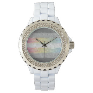 Groovy Boho Trippy Abstract Demifluid Pride Flag Watch