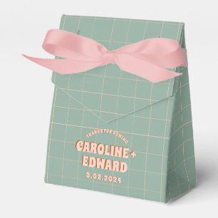 Groovy Bold Blue Pink Red Funky Favour Box
