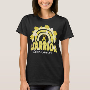 groovy bone cancer warrior rainbow flower   T-Shirt