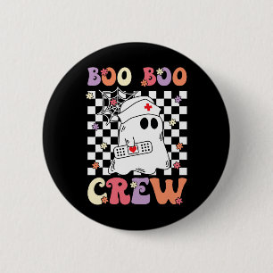 Groovy Boo Boo Crew Nurse Ghost Paramedic Emt Ems 6 Cm Round Badge