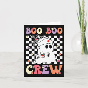 Groovy Boo Boo Crew Nurse Ghost Paramedic Emt Ems Card
