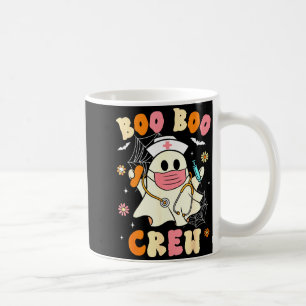 Groovy Boo Boo Crew Nurse Halloween Cute Ghost Wom Coffee Mug