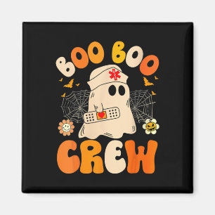 Groovy Boo Crew Nurse Funny Ghost Women Halloween Magnet