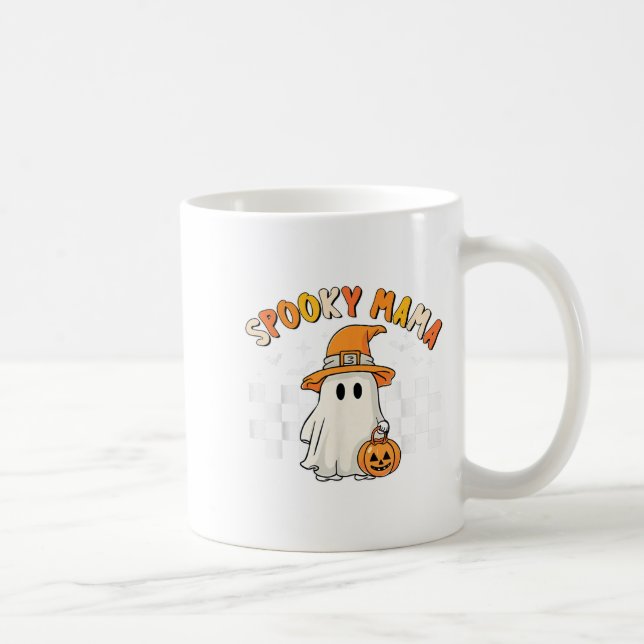 Groovy Boo One Soky Mama First Halloween Birthday  Coffee Mug (Right)