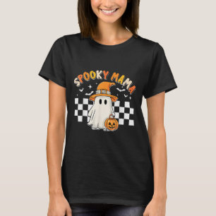 Groovy Boo One Spooky Mama First Halloween Birthda T-Shirt