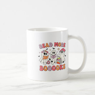 Groovy Booooks Ghost Read More Books Funny Teacher Coffee Mug