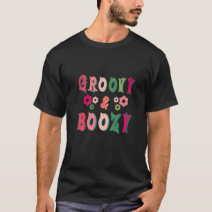 Groovy & Boozy Bride Squad Bachelorette Party T-Shirt
