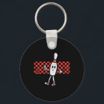 Groovy Bowling Pin Peace Retro Bowler Boys Kids Me Key Ring<br><div class="desc">Groovy Bowling Pin Peace Retro Bowler Boys Kids Men Women</div>