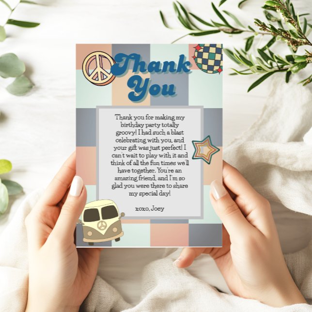 Groovy Boys Thank You Card (Creator Uploaded)