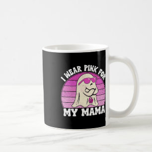 Groovy Breast Cancer Awareness Ghost I Wear Pink F Coffee Mug