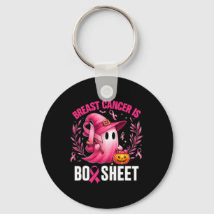 Groovy Breast Cancer Is Boo Sheet Awareness Hallow Key Ring