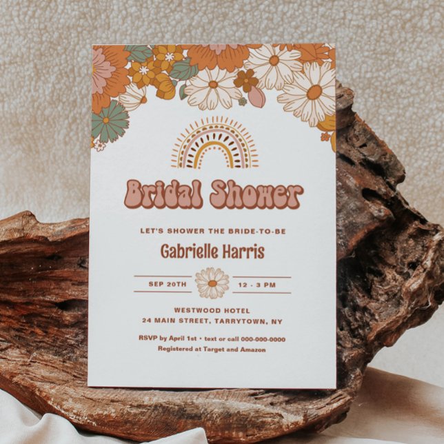 Groovy Bridal Shower Invitation (Creator Uploaded)