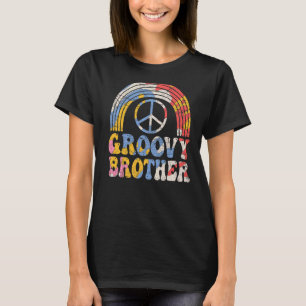 Groovy Brother 70s Aesthetic 1970's Retro Brother T-Shirt