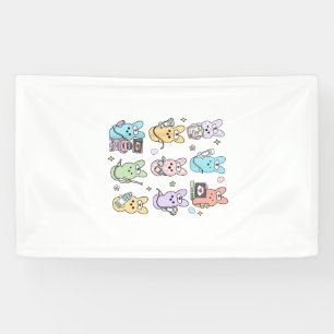Groovy Bunnies Candy Ultrasound Tech Easter Sonogr Banner