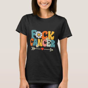 Groovy cancer hate cancer breast cancer awareness T-Shirt