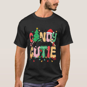 Groovy Candy Cane Cutie Christmas Xmas Women Men G T-Shirt