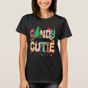 Groovy Candy Cane Cutie Christmas Xmas Women Men G T-Shirt