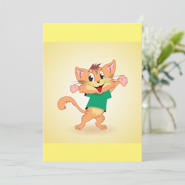 Groovy Cat Invitation (Creator Uploaded)