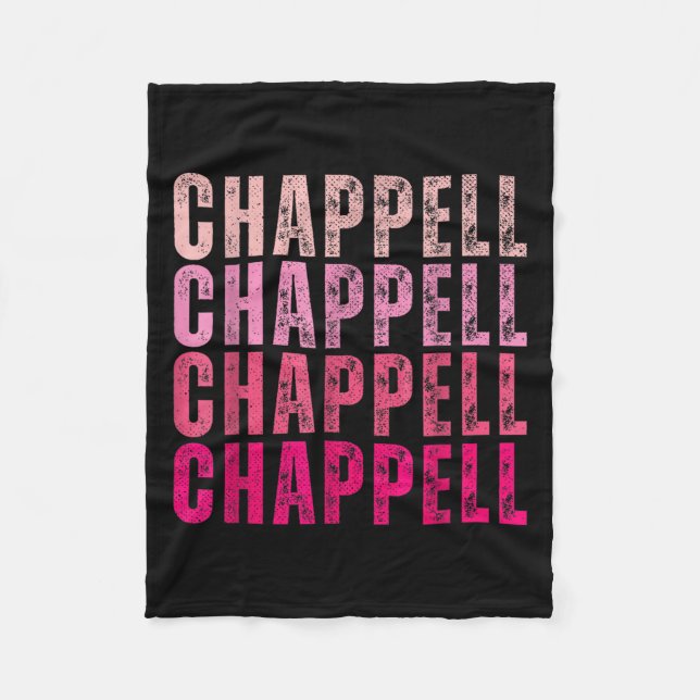 Groovy Chappell First Name D Chappell Tees Meme  Fleece Blanket (Front)