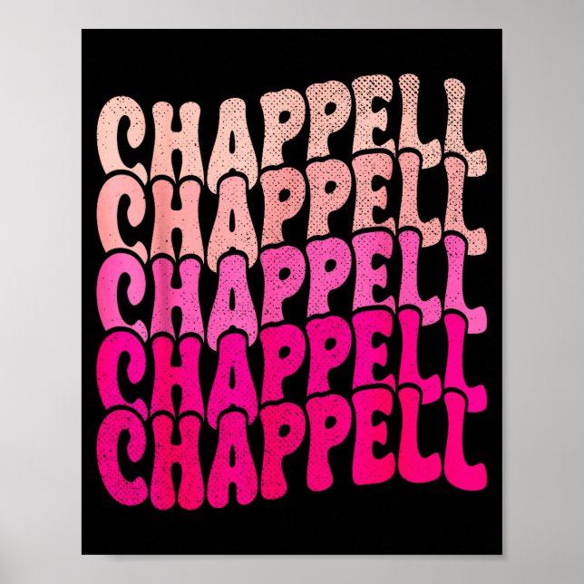 Groovy Chappell First Name D Chappell Tees Meme  Poster (Front)
