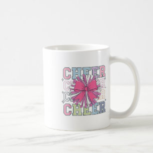 Groovy Cheer Coquette Bow Cheerleading Lover Cheer Coffee Mug