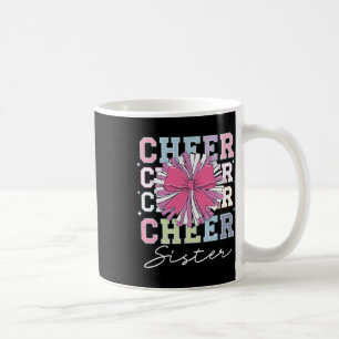 Groovy Cheer Sister Coquette Bow Cheerleading Chee Coffee Mug