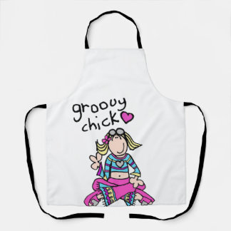 Groovy Chick T-shirt - girls sweatshirt Apron