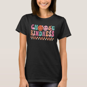 Groovy Choose Kindness Unity Day Smiling Be Kind H T-Shirt