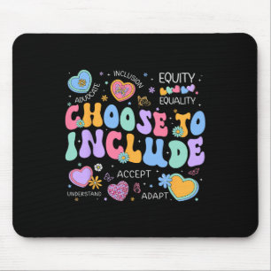 Groovy Choose To Include Sped Teacher Autism Aware Mouse Pad