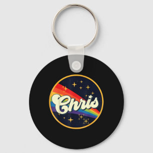 Groovy Chris d Name I Love Chris 80s90s Meme Key Ring