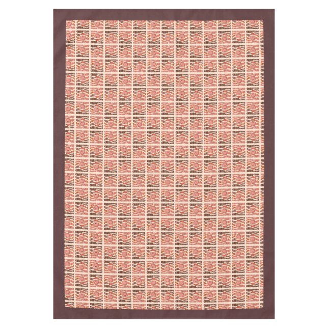 Groovy Christmas 70s Pastel Smiling Emoji Funky Tablecloth (Front)