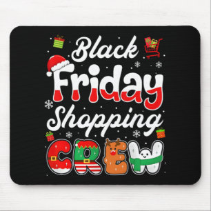 Groovy Christmas Black Shopping Funny Friday Shopp Mouse Pad