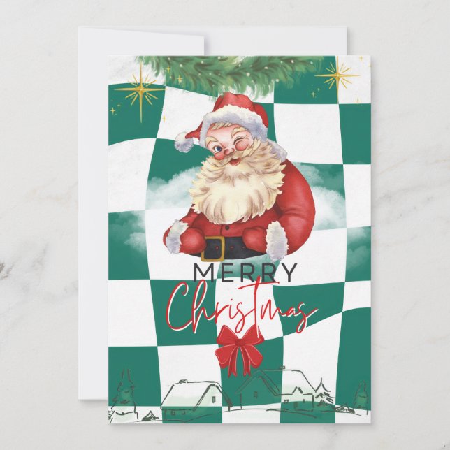 Groovy christmas holiday card (Front)