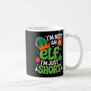 Groovy Christmas Im Not An Elf Just Short Xmas Squ Coffee Mug