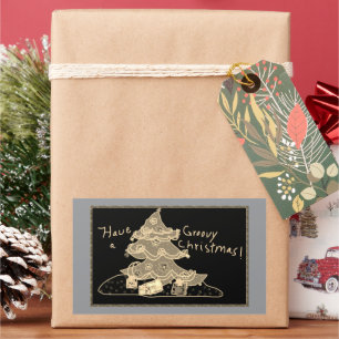 Groovy Christmas Party Stickers