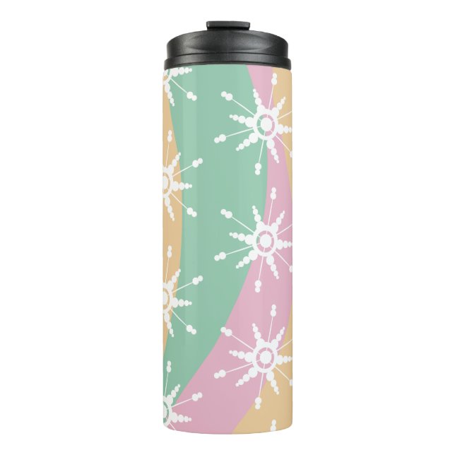 Groovy Christmas Snowflake Swirl Marble    Thermal Tumbler (Front)