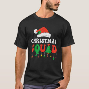 Groovy Christmas Squad Team Santa Elf Family Group T-Shirt