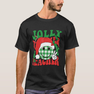 Groovy Christmas Teacher Reindeer Team Santa Elf S T-Shirt