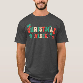 Groovy Christmas Vibes Merry Christmas Family Paja T-Shirt