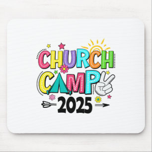 Groovy Church Camp 2025 Matching Christian Camp Fa Mouse Pad